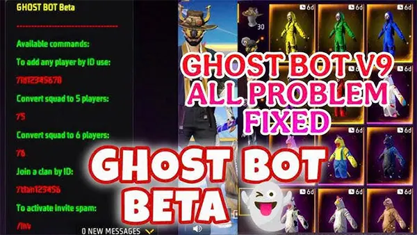 Ghost Bot v13 APK (FF, OB50) Screenshot