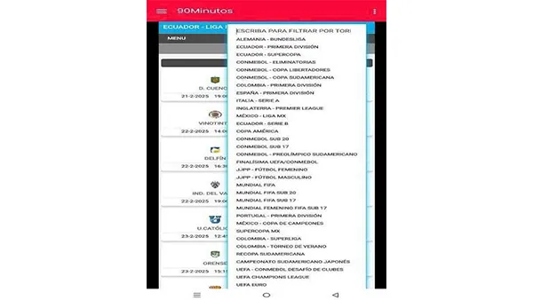 90 Minutos APK Screenshot