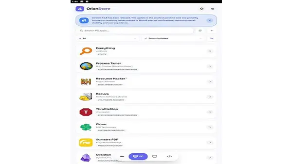Orion Store APK Screenshot