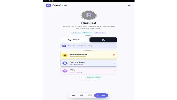 Orion Store APK Screenshot