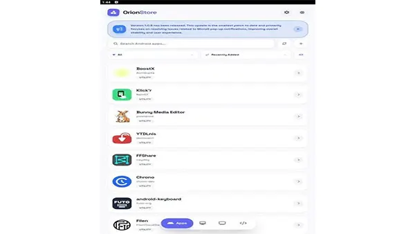 Orion Store APK Screenshot