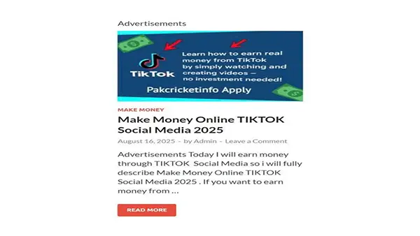 Pakcricketinfo APK (Online Earning) Screenshot