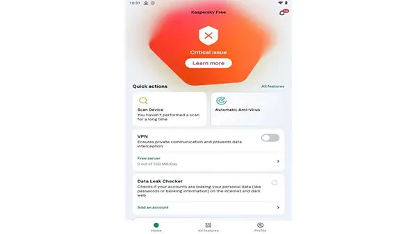 Kaspersky APK (Premium) Screenshot