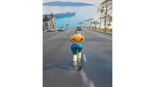 Downhill Race League Mod APK (Unlimited Money) Screenshot
