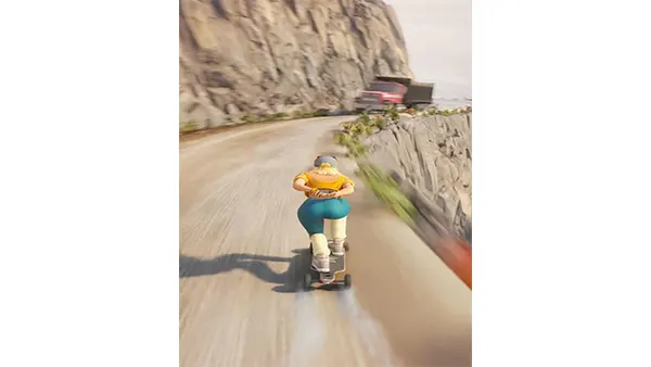 Downhill Race League Mod APK (Unlimited Money) Screenshot
