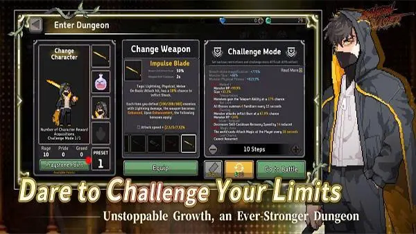 Dungeon Slasher Mod APK (Damage, God Mode) Screenshot