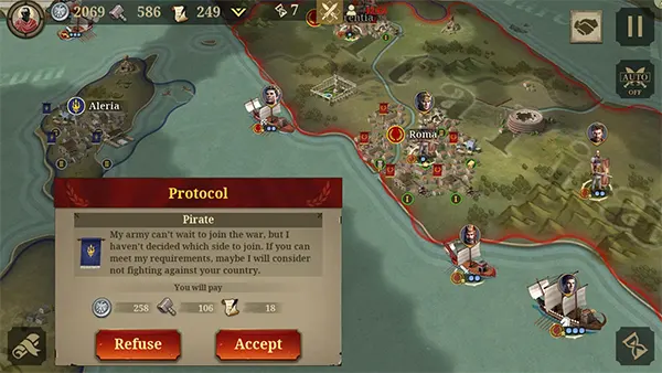 Great Conqueror Rome Mod APK (Unlimited Money) Screenshot