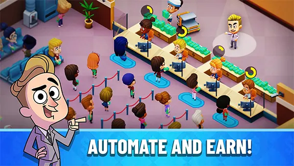 Idle Bank Tycoon Mod APK (Unlimited Money) Screenshot