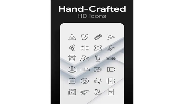 Lines Dark Pro Mod APK (Full Version) Screenshot