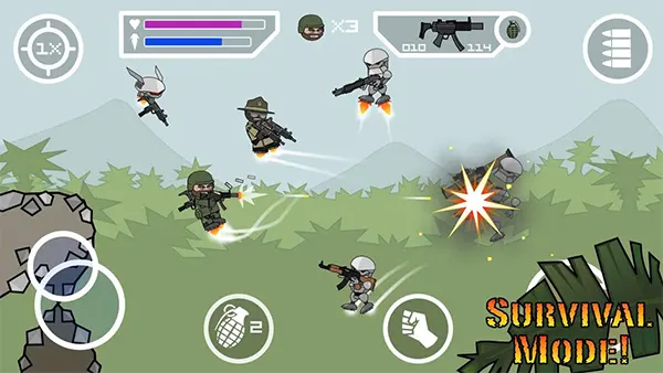 Mini Militia Classic Mod APK (Unlimited Ammo) Screenshot