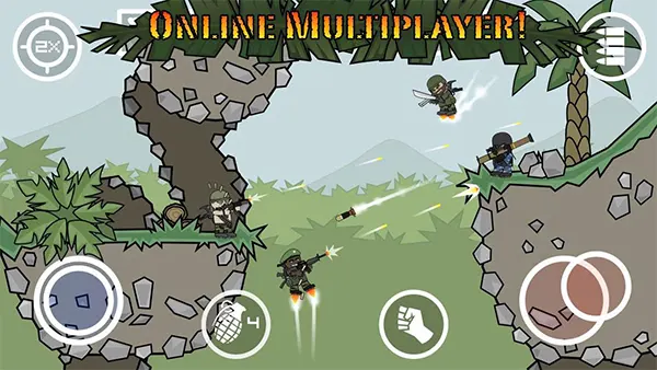 Mini Militia Classic Mod APK (Unlimited Ammo) Screenshot