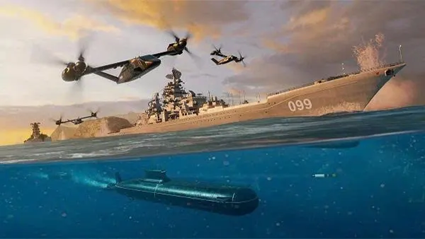 Modern Warships Mod APK (Damage, Defense, Ammo) Screenshot