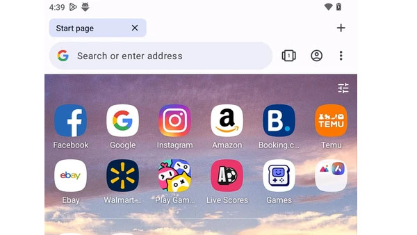 Opera browser APK Screenshot
