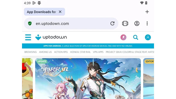 Opera browser APK Screenshot