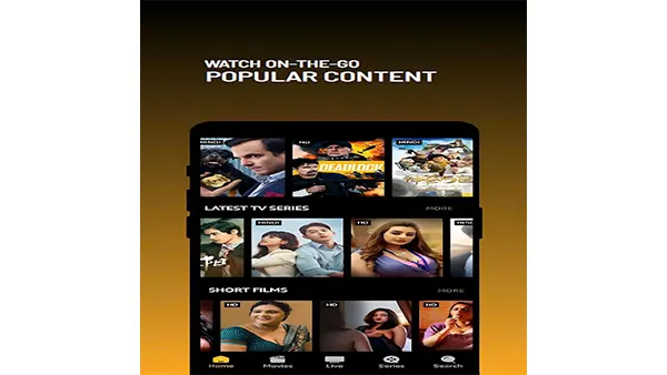 Picasso Mod APK (Live TV, Movie & Show) Screenshot