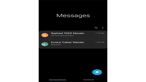 Samsung Messages APK Screenshot