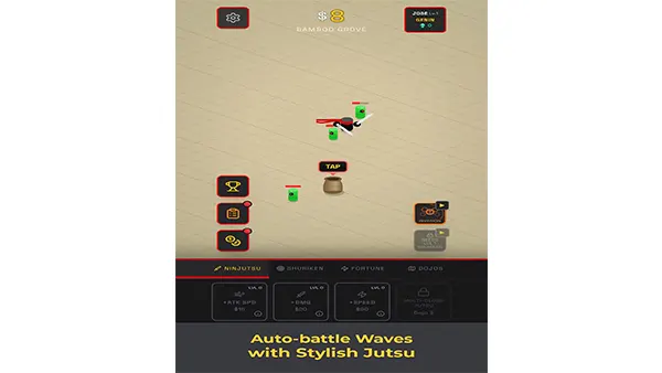 Shinobi Idle Arena Mod APK (Free Shopping) Screenshot