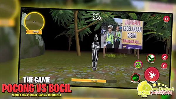 Simulator Pocong vs Bocil 3D Mod APK (Unlimted Money) Screenshot
