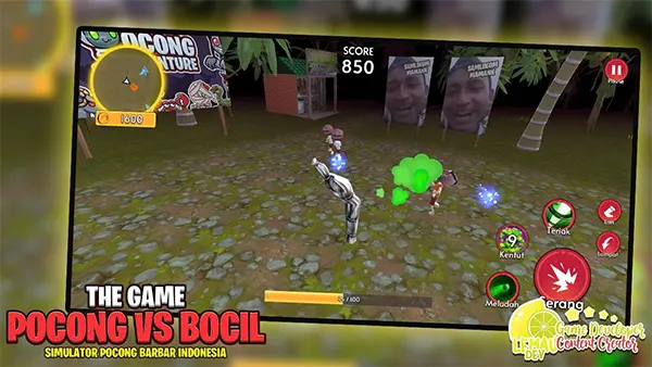 Simulator Pocong vs Bocil 3D Mod APK (Unlimted Money) Screenshot
