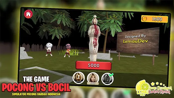 Simulator Pocong vs Bocil 3D Mod APK (Unlimted Money) Screenshot