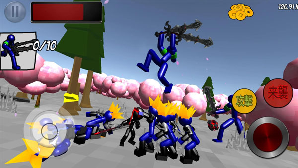 Stick Ninja Fight Mod APK (Unlimited Money) Screenshot