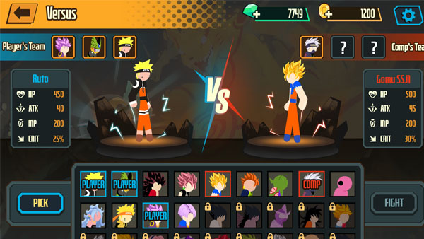 Stickman Dragon Fight Mod APK (Unlimited Money) Screenshot