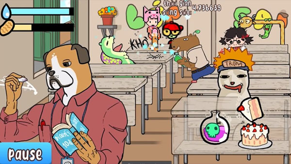 Cat Eat In Classroom APK Screenshot