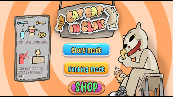 Cat Eat In Classroom APK Screenshot