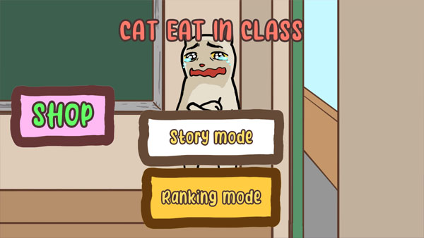 Cat Eat In Classroom APK Screenshot