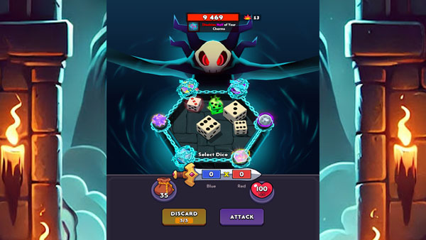 Dice Lords Mod APK (Menu, Weak Enemy) Screenshot