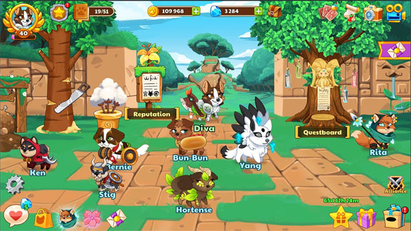 Dungeon Dogs Idle RPG Mod APK (Unlimited Money) Screenshot