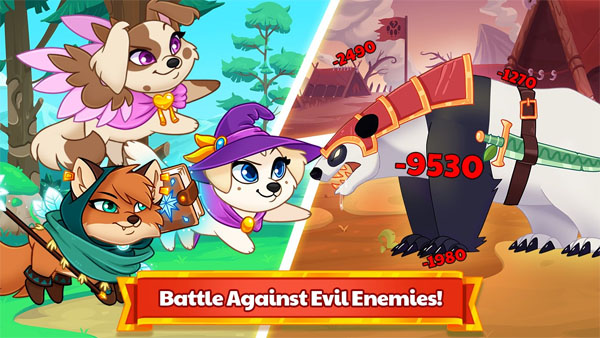 Dungeon Dogs Idle RPG Mod APK (Unlimited Money) Screenshot
