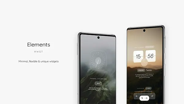 Elements KWGT APK (Full Version) Screenshot