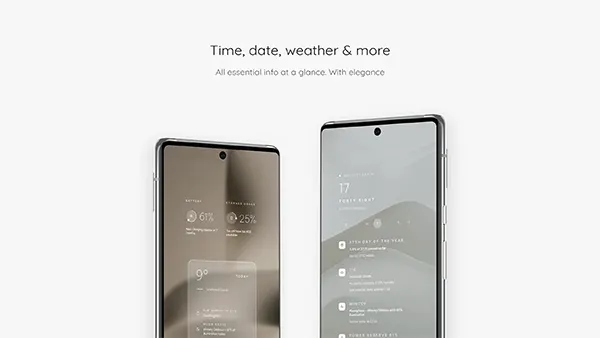 Elements KWGT APK (Full Version) Screenshot