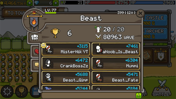 Grow Castle Mod APK (Unlimited Coins) Screenshot