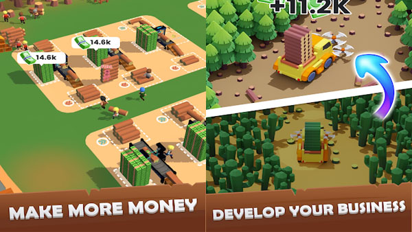 Lumber Inc Mod APK (Unlimited money) Screenshot