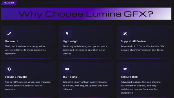 Lumina GFX APK Screenshot