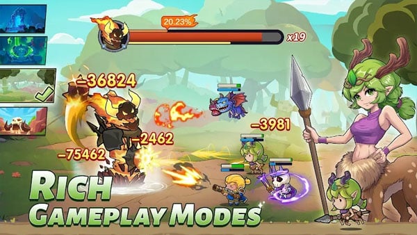 Mini Heroes: Magic Throne Mod APK (Menu, Damage, Defense Multiplier) Screenshot