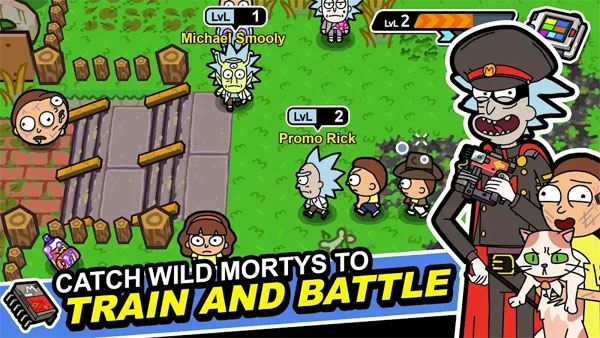 Pocket Mortys Mod APK (Unlimited Coupons/Schmeckles) Screenshot