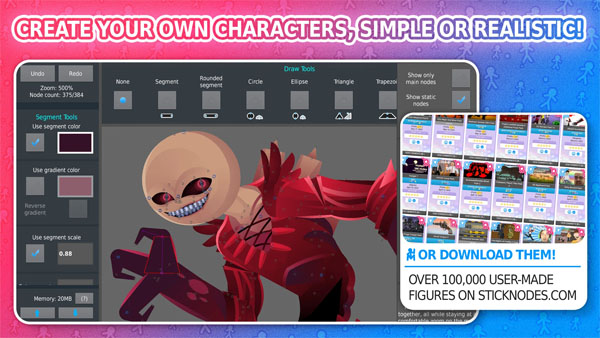 Stick Nodes Pro APK Screenshot