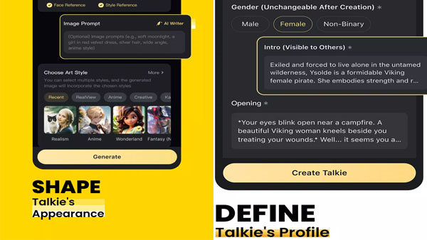 Talkie APK (Premium Unlocked) Screenshot