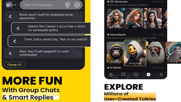 Talkie APK (Premium Unlocked) Screenshot