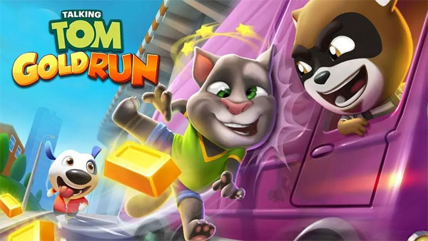 Talking Tom Gold Run Mod APK (Unlimited Money) Screenshot