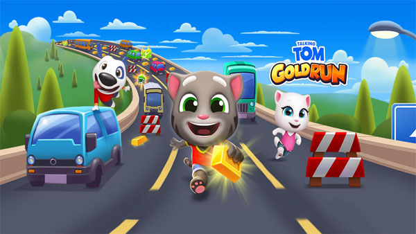 Talking Tom Gold Run Mod APK (Unlimited Money) Screenshot