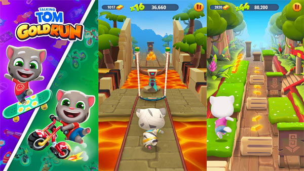 Talking Tom Gold Run Mod APK (Unlimited Money) Screenshot