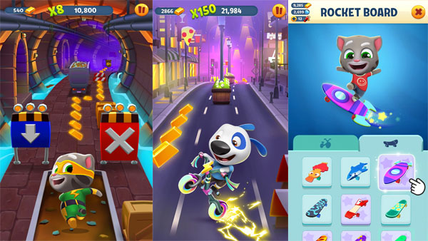 Talking Tom Gold Run Mod APK (Unlimited Money) Screenshot