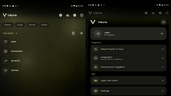 Velune APK Screenshot