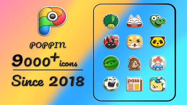 Poppin icon pack APK Screenshot