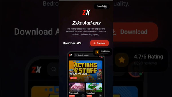 Zxko Add-ons APK Screenshot